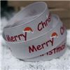 Order Go Grosgrain - 15mm Merry Christmas Hat Silver/Red